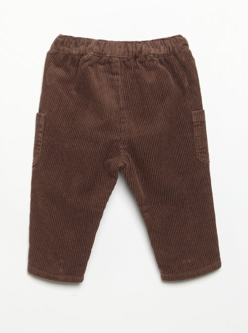 Pantalon en velours côtelé - Kiabi
