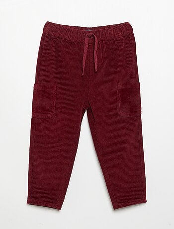 Pantalon en velours côtelé