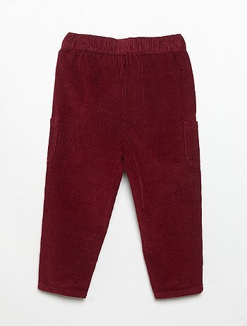 Pantalon en velours côtelé