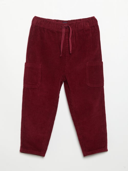 Pantalon en velours côtelé - Kiabi