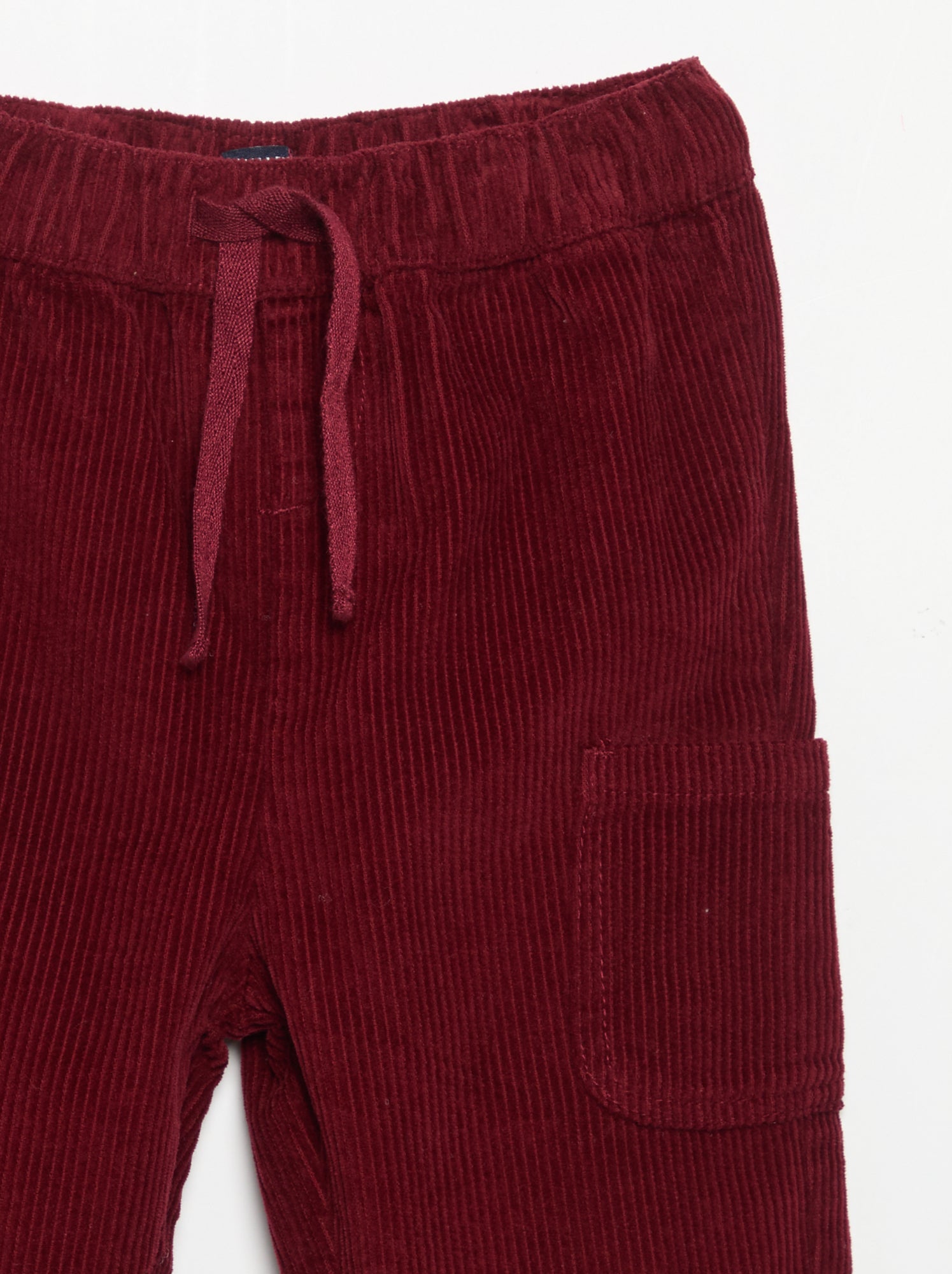 Pantalon en velours côtelé - Rouge