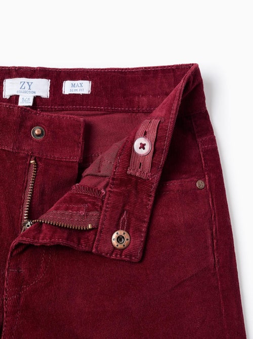 Pantalon en velours côtelé Slim Fit - Kiabi