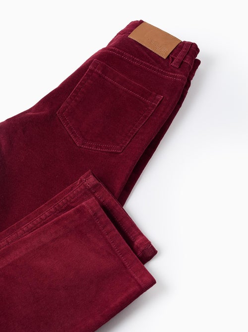 Pantalon en velours côtelé Slim Fit - Kiabi