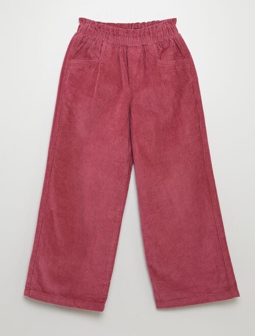 Pantalon en velours côtelé - Kiabi