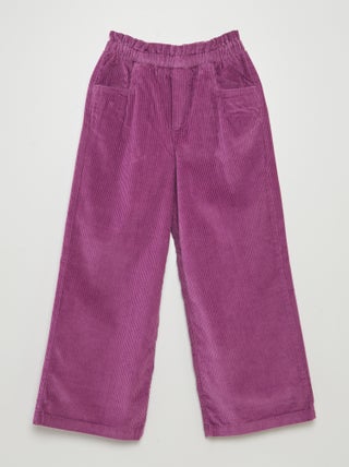 Pantalon en velours côtelé