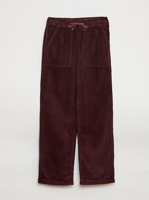 Pantalon en velours côtelé - Kiabi