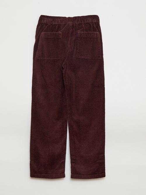 Pantalon en velours côtelé - Kiabi