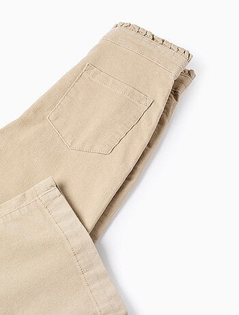 Pantalon en Velours Côtelé Wide Leg