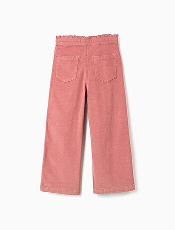 Pantalon en Velours Côtelé Wide Leg