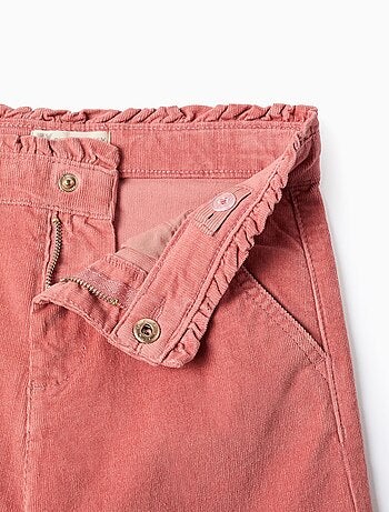 Pantalon en Velours Côtelé Wide Leg
