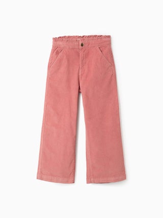 Pantalon en Velours Côtelé Wide Leg