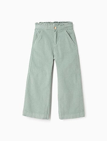 Pantalon en Velours Côtelé Wide Leg