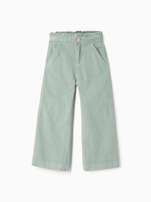 Pantalon en Velours Côtelé Wide Leg - Kiabi