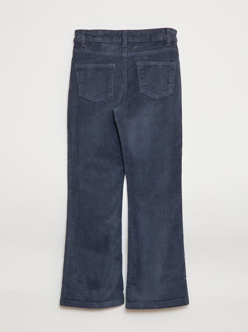 Pantalon en velours coupe flare - Kiabi