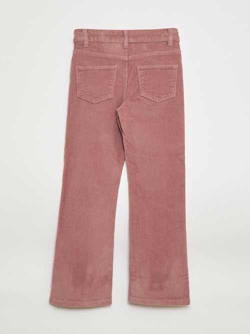 Pantalon en velours coupe flare - Kiabi