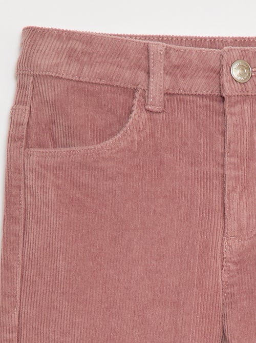 Pantalon en velours coupe flare - Kiabi