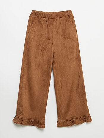 Pantalon en velours coupe large