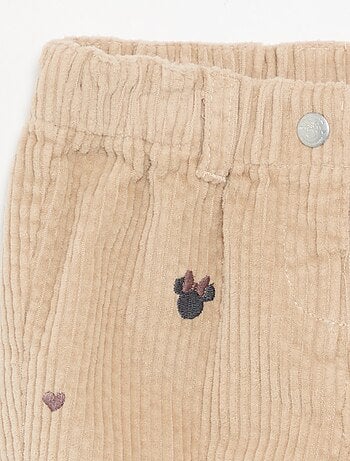 Pantalon en velours 'Disney' 'Minnie'