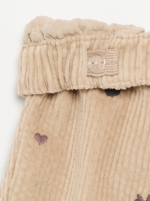 Pantalon en velours 'Disney' 'Minnie' - Kiabi
