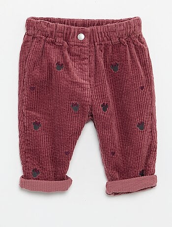 Pantalon en velours 'Disney' 'Minnie'