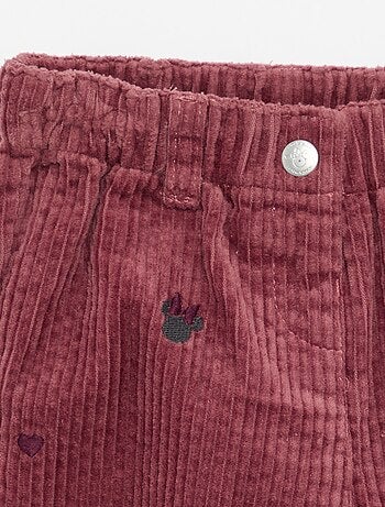 Pantalon en velours 'Disney' 'Minnie'