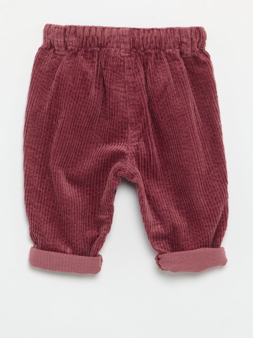 Pantalon en velours 'Disney' 'Minnie' - Kiabi