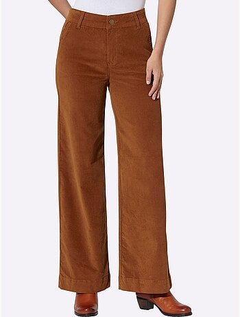 Pantalon en velours douceur infinie - taille standard - helline
