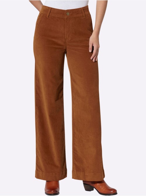 Pantalon en velours douceur infinie - taille standard - helline - Kiabi