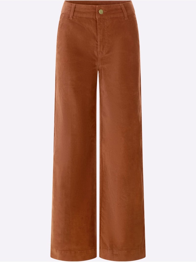 Pantalon en velours douceur infinie - taille standard - helline Ambre - Kiabi