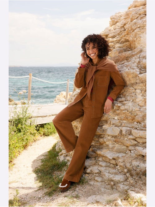 Pantalon en velours douceur infinie - taille standard - helline - Kiabi