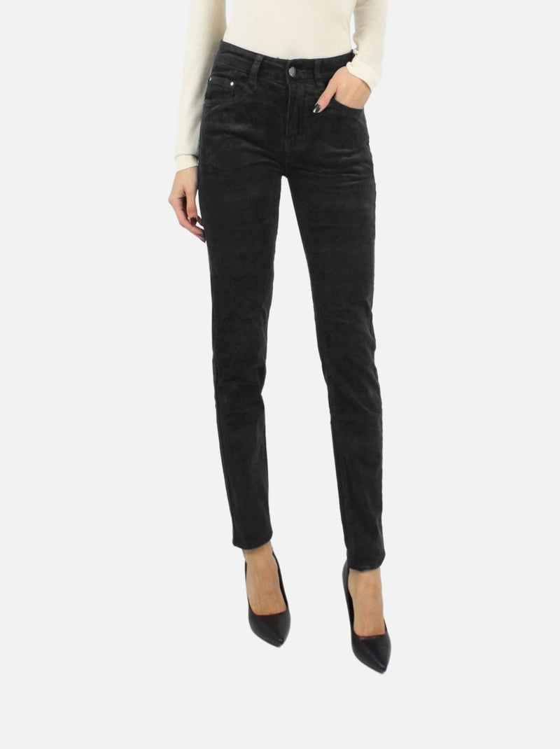 pantalon en velours Kebello Noir Noir - Kiabi