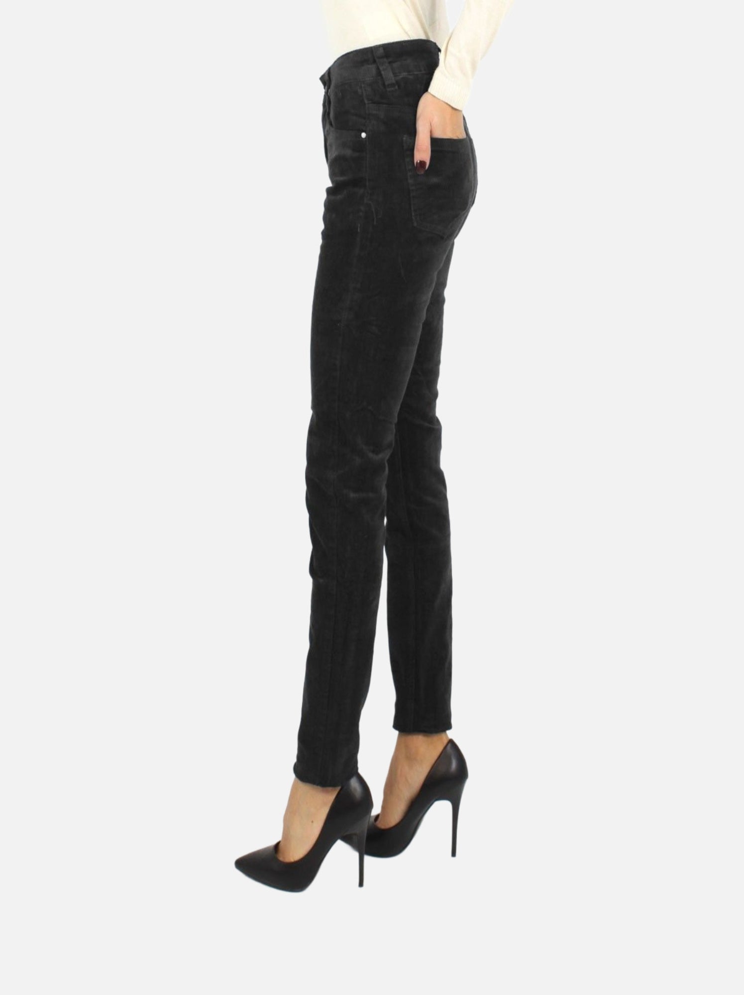 Pantalon Kiton Noir - Coton, Cachemire, élasthanne - Taille US 42 / EU 58 - Neuf Avec étiquettes