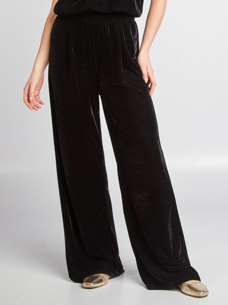 Pantalon en velours noir - Kiabi