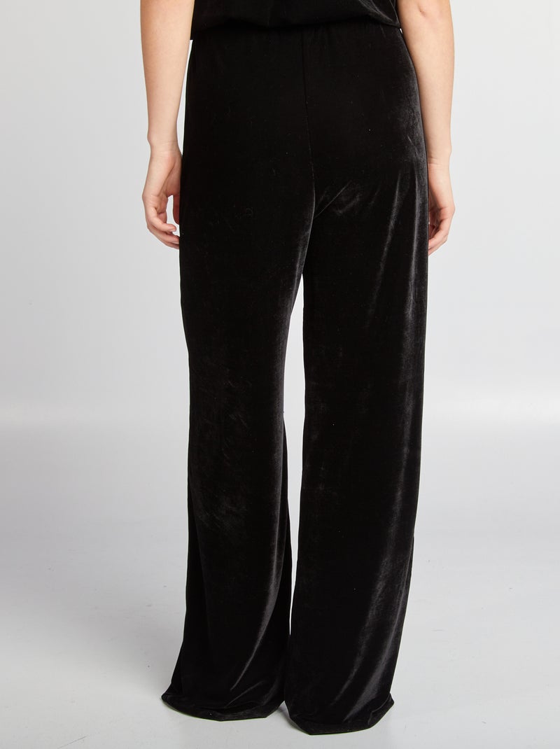 Pantalon en velours noir - Kiabi