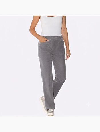 Pantalon En Velours Qualité Velours Douce - Taille Courte - Moda Vilona