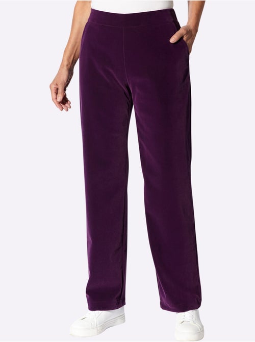 Pantalon en velours qualité velours douce - taille courte - witt - Kiabi Pantalon en velours qualité velours douce - taille courte - witt - Kiabi