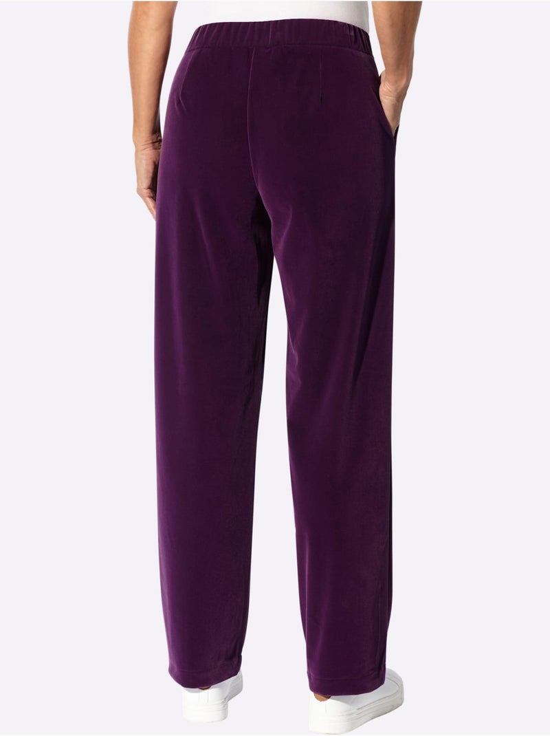Pantalon en velours qualité velours douce - taille courte - witt Nude - Kiabi