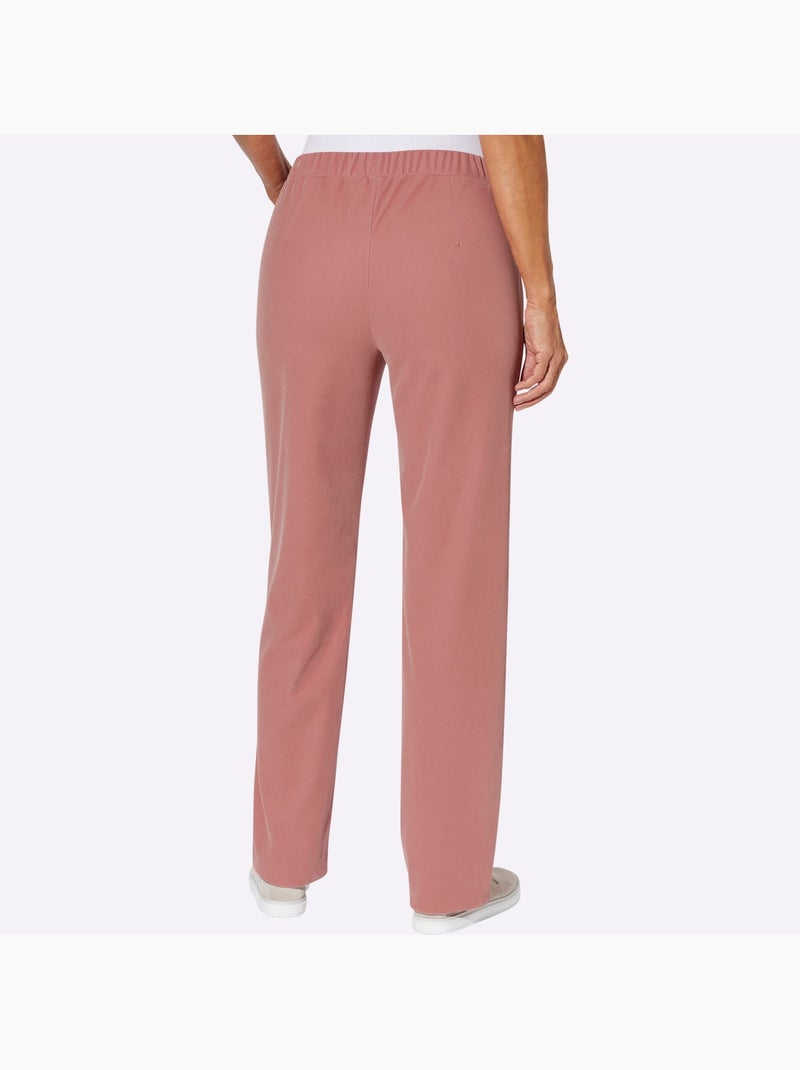 Pantalon En Velours Qualité Velours Douce - Taille Standard - Moda Vilona Bois de rose - Kiabi