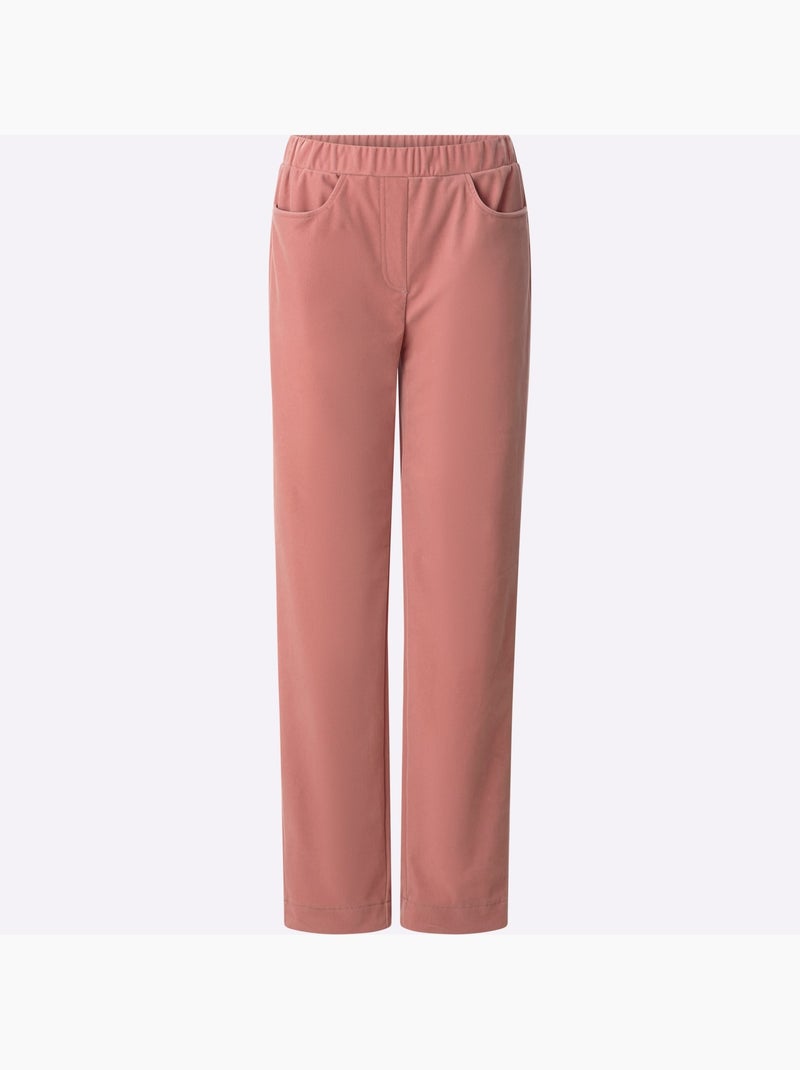 Pantalon En Velours Qualité Velours Douce - Taille Standard - Moda Vilona Bois de rose - Kiabi