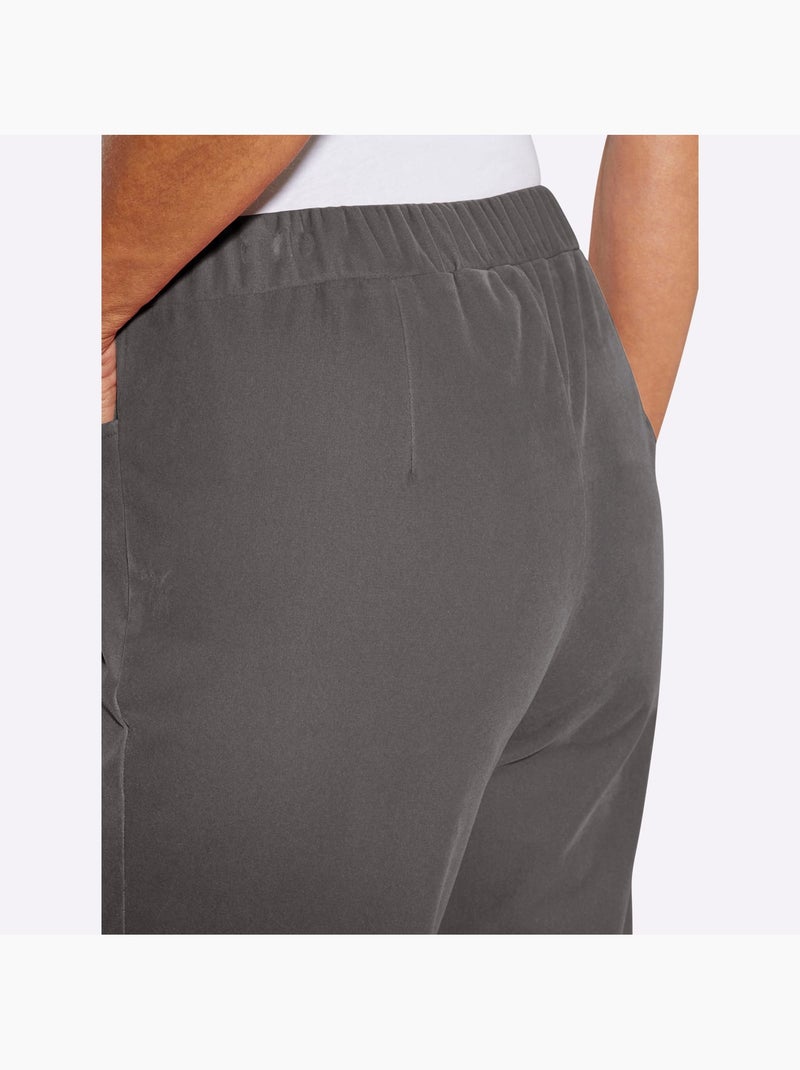 Pantalon En Velours Qualité Velours Douce - Taille Standard - Moda Vilona gris anthracite - Kiabi