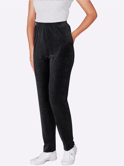 Pantalon en velours ras chandail en velours ras - taille standard - moda vilona - Kiabi Pantalon en velours ras chandail en velours ras - taille standard - moda vilona - Kiabi