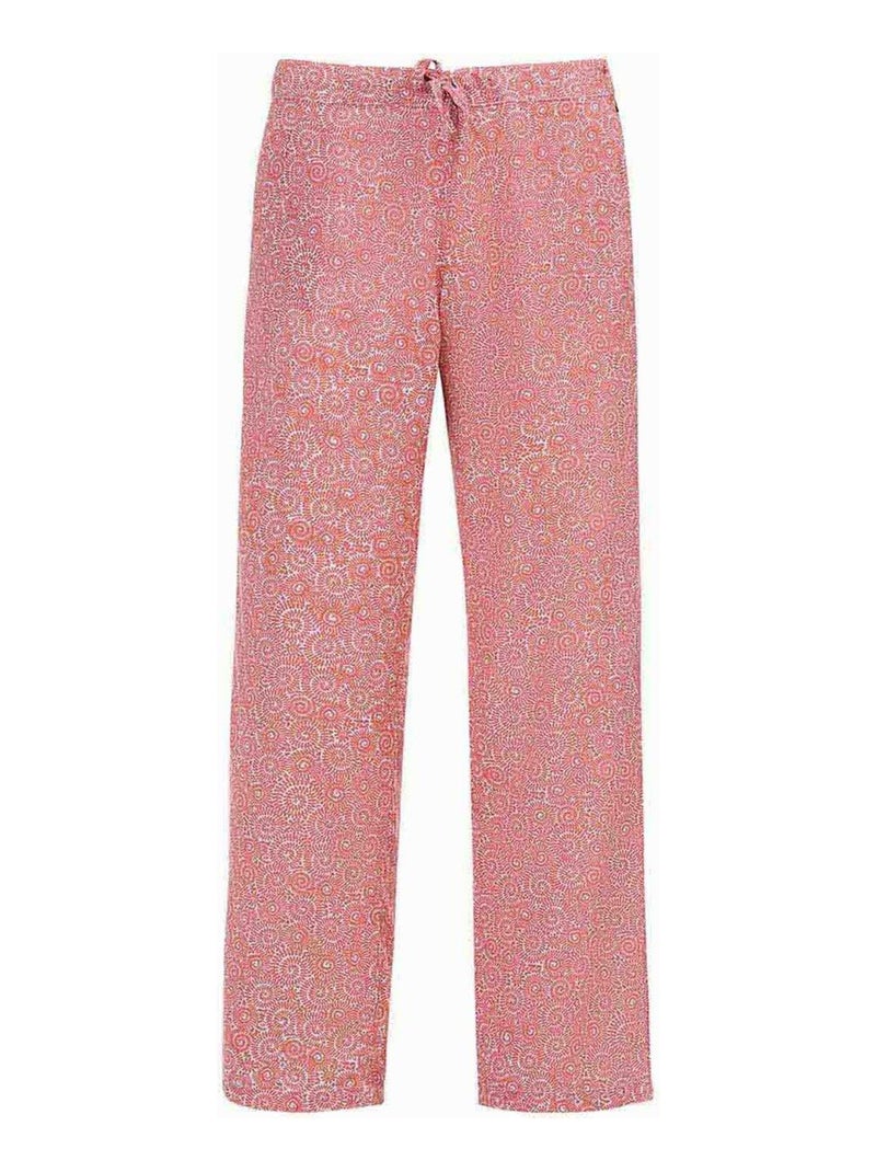 Pantalon en viscose 7/8ème Femme - Terre de Marins Rose - Kiabi