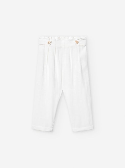 Pantalon en Viscose et Lin - Kiabi