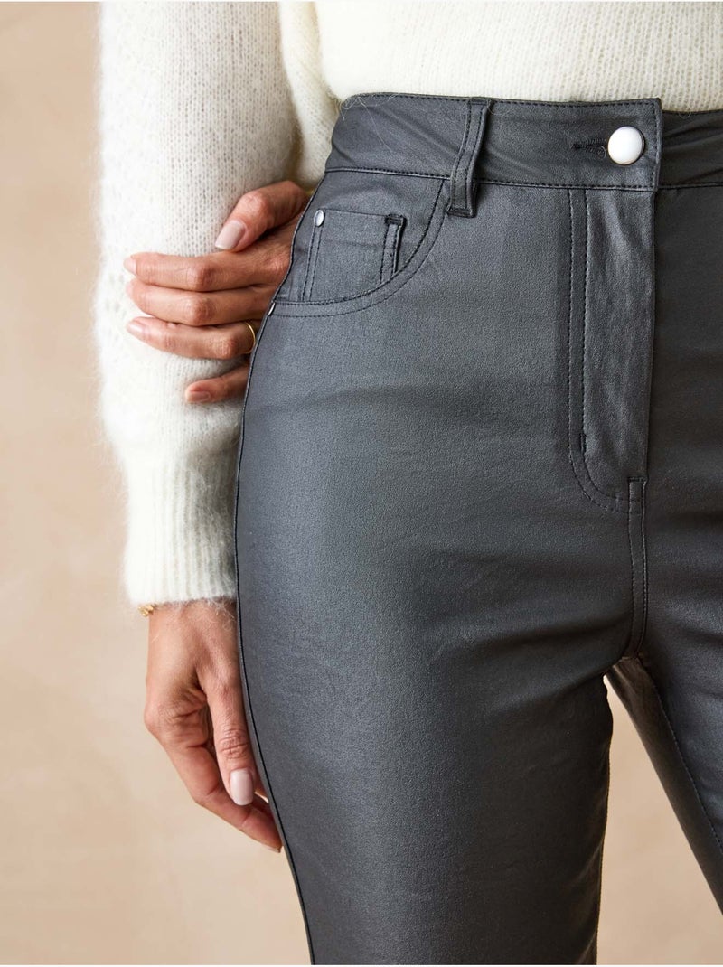 Pantalon enduit 5 poches - DAXON Noir Noir - Kiabi
