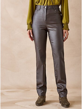 Pantalon enduit 5 poches