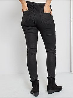 Pantalon enduit skinny - Kiabi