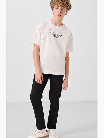 Pantalon enfant à jambe droite tommy