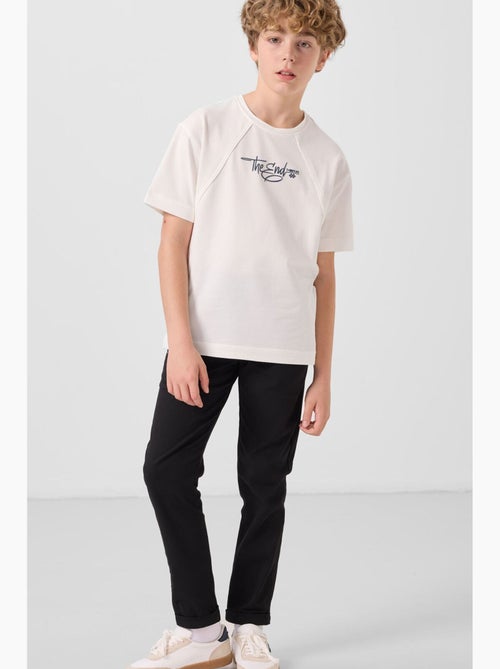 Pantalon enfant à jambe droite tommy - Kiabi Pantalon enfant à jambe droite tommy - Kiabi