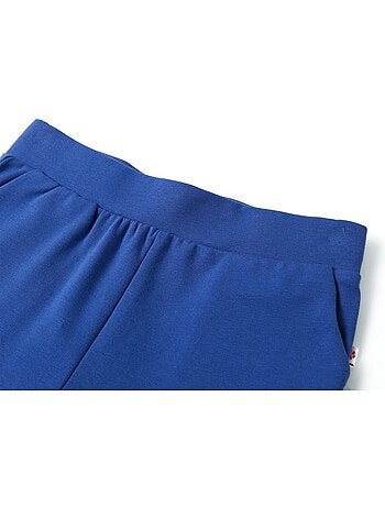 Pantalon enfant coupe droite ample en coton élasthanne à taille élastique - vidaxl