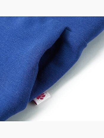 Pantalon enfant coupe droite ample en coton élasthanne à taille élastique - vidaxl
